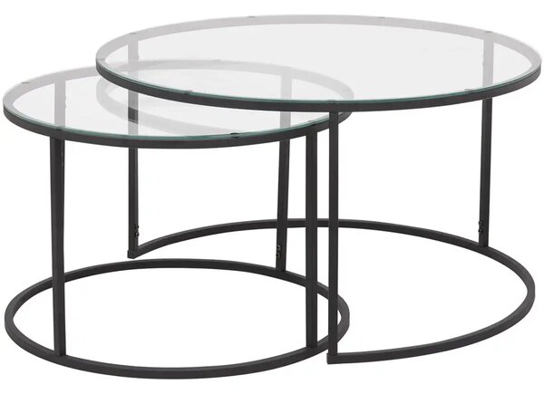 Set masuta de cafea sticla,Seria 710,Homs, 2 buc,0025
