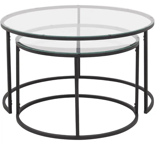 Set masuta de cafea sticla,Seria 710,Homs, 2 buc,0025