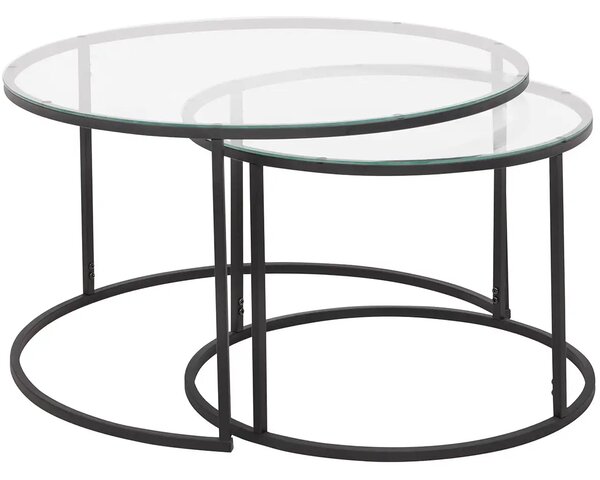 Set masuta de cafea sticla,Seria 710,Homs, 2 buc,0025