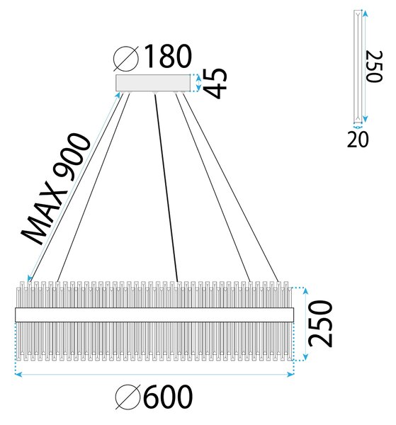 Lampa APP1516-CP60
