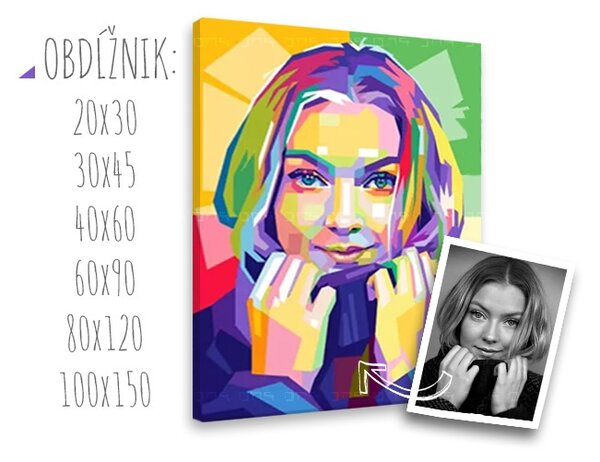 Fotografii pe pânză POP Art - Dan Johannson XOBFOTO - DJO - 20x30 cm