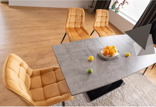 Scaun de sufragerie Charlie (galben + negru). Promo -8%. 1050298