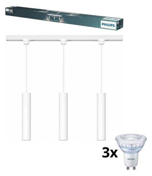 Philips - Lustră LED reglabilă cu cablu pentru sistemul de șină EASYLINK 3xGU10/6,2W/230V 1m alb