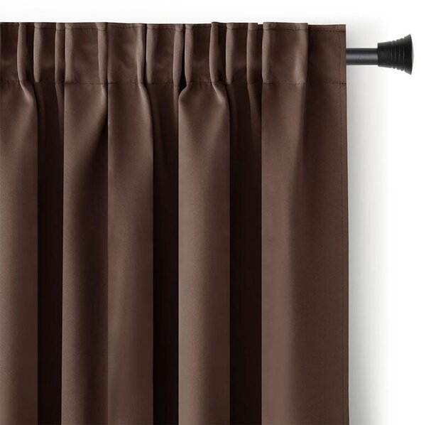 Draperie groasă blackout RESTILO maro închis 140 x 245 cm 1 buc