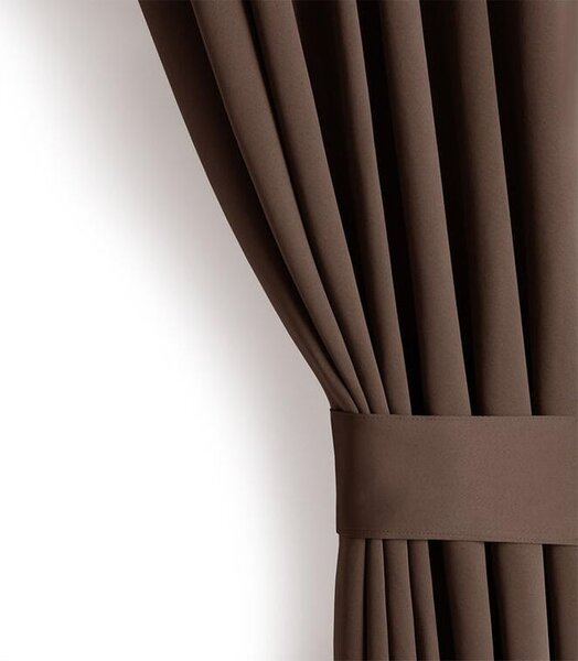 Draperie groasă blackout RESTILO maro închis 140 x 245 cm 1 buc