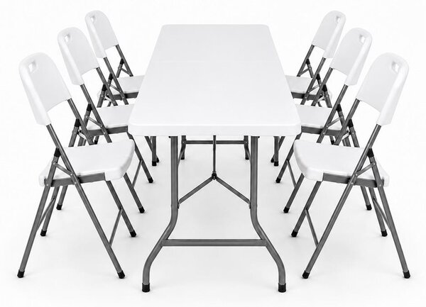 Set catering/camping - masă ESSEN + 6x scaune BERLIN