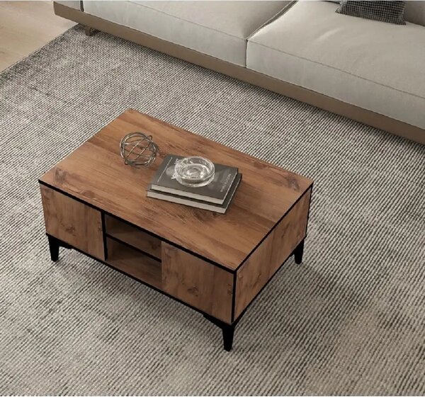 Masa cafea Cinderella culoare nuc 90 cm
