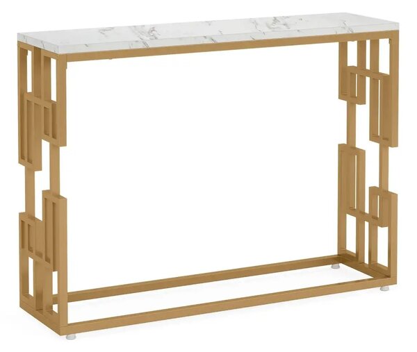 Consola Asia din metal auriu,108x80x30 cm