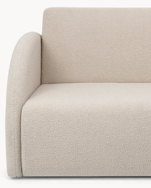 Canapea extensibilă Nubi trei locuri 140 cm cu ladă de depozitare - boucle bej deschis Quelle 03
