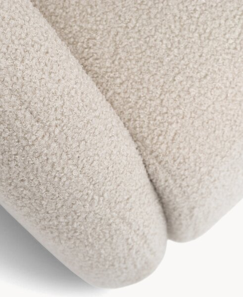 Canapea extensibilă Nubi trei locuri 140 cm cu ladă de depozitare - boucle bej deschis Quelle 03