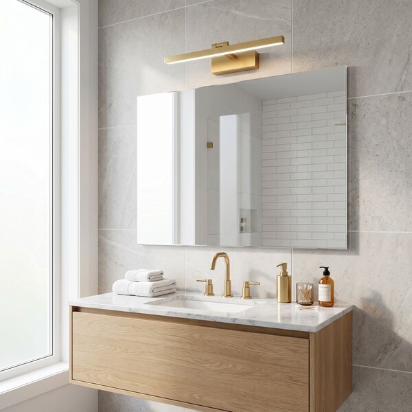 Aplică LED pentru baie APP1865-1W 80 cm BRUSH GOLD