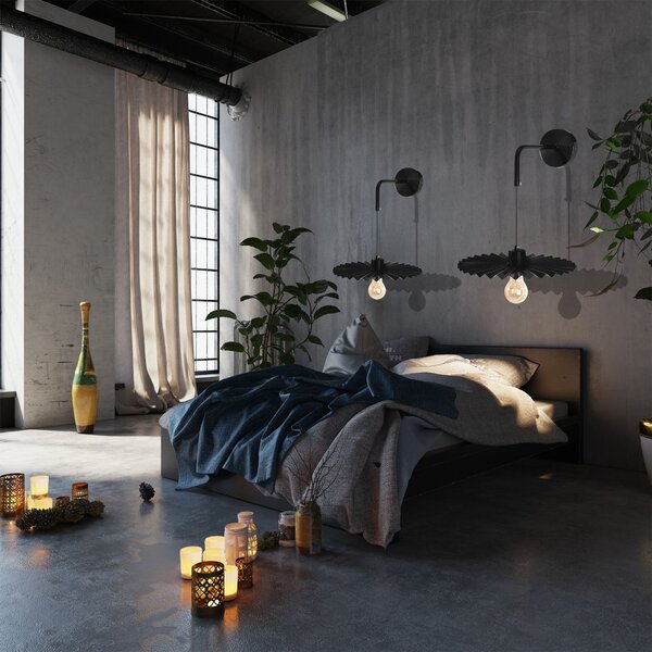 Lampa de perete APP1355-1W BLACK 30 cm