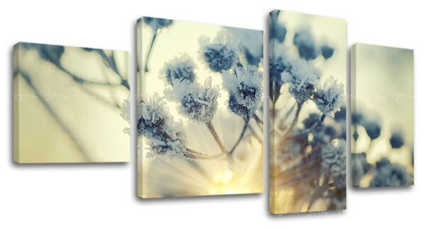 Pictură murală în 4 părți FLOWERS KV068E40