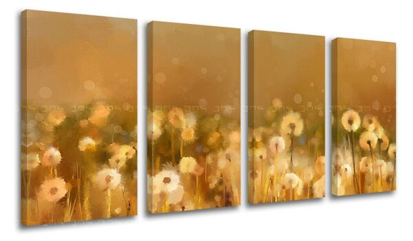 Pictură murală în 4 părți FLOWERS KV075E41