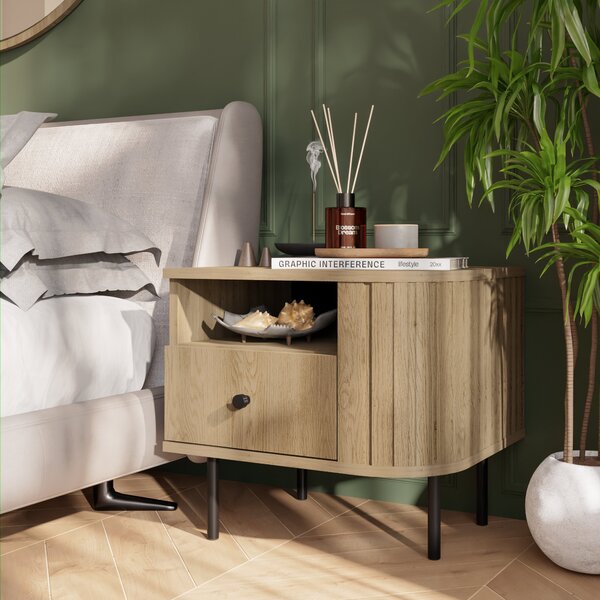 Noptieră Moon (stejar cremona) (L/P). Promo -15%. 1154813