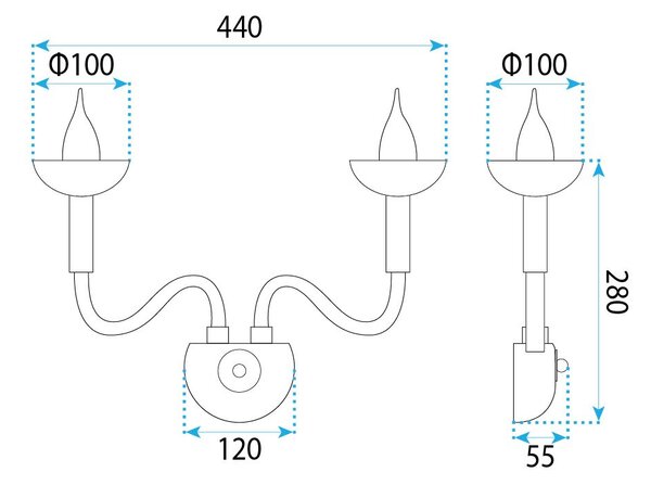 Aplica perete APP1082-2W