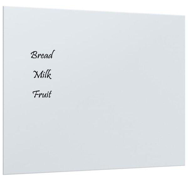 Tablă magnetică de perete, alb, 50x40 cm, sticlă securizată