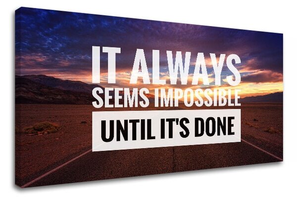 Tablou canvas motivațional About perseverance_001