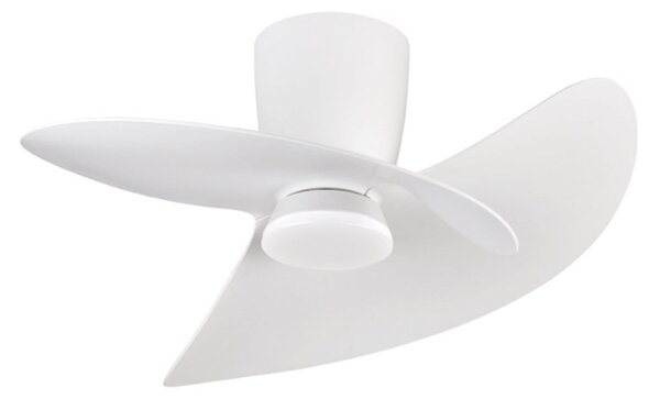 Ventilator de tavan cu LED-uri Ona alb DC silențios CCT 70 cm - Mantra Mantra Iluminación, Ona, reglabil, Alb, Camera de zi, Metal, Modern