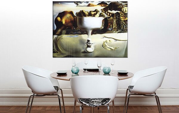 Tablouri APPARITION ON FACE AND FRUIT DISH ON A BEACH - Salvador Dalí