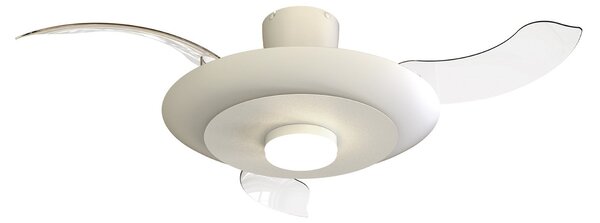 Ventilator de tavan cu LED Kyoto, alb, DC, silențios, CCT, 106 cm - Mantra Mantra Iluminación, Kyoto, reglabil, Alb, Camera de zi, Metal, Modern