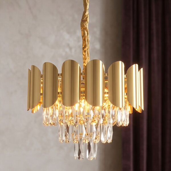 Lampă suspendată din cristal SWE099-CP 40cm GOLD