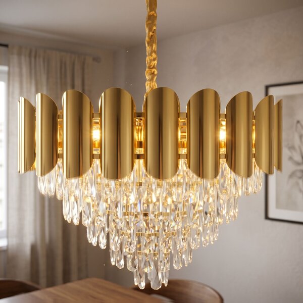Lampă suspendată din cristal SWE100-CP 60cm GOLD