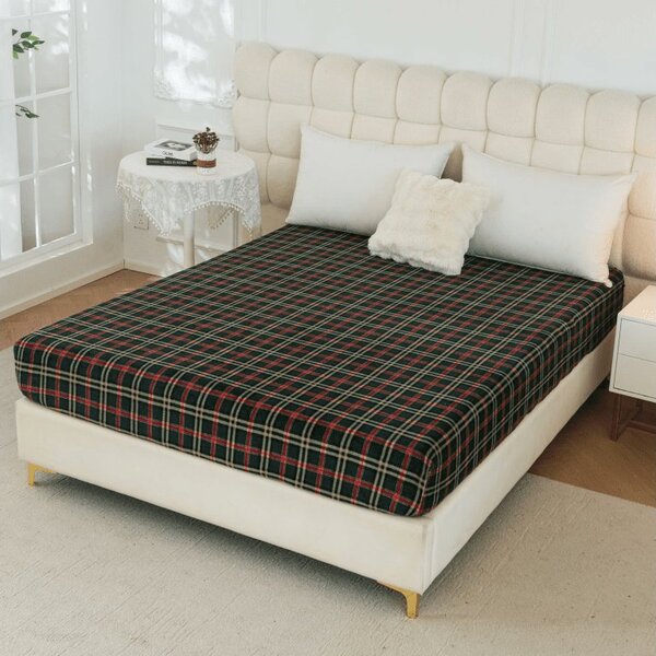 Cearsaf Cocolino microplus cu elastic GLENMOORE 200x200 cm verde