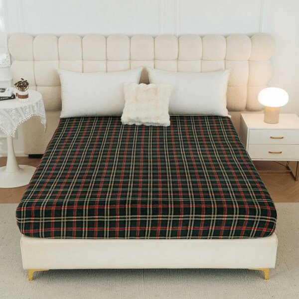 Cearsaf Cocolino microplus cu elastic GLENMOORE 200x200 cm verde