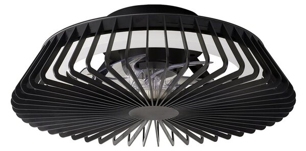 Ventilator de tavan cu LED Himalaya Mini negru DC silențios - Mantra Mantra Iluminación, Himalaya Mini, reglabil, Negru, Camera de zi, Plastic, Modern