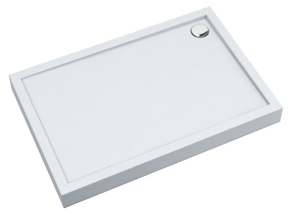 Schedline Cameron Smooth White cădiță de duș dreptunghiulară 100x70 cm alb 3ST.C1P-70100