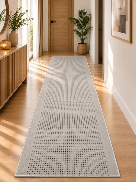 Traversa Antiderapanta, Lester, Gri, Latime 80 cm, Diverse Lungimi