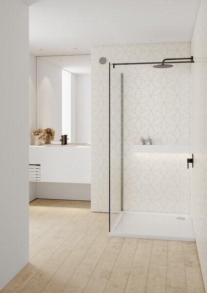Schedline Sharper cădiță de duș pătrată 90x90 cm alb 3S.S1K-9090