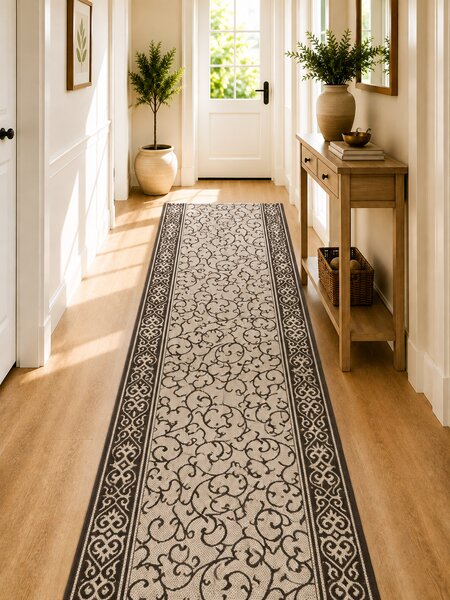 Traversa Covor, Natura 1918, Crem Maro, Latime 60 cm, Diverse Lungimi