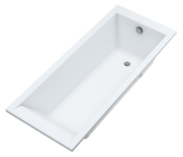 Oltens Langfoss cada dreptunghiulară 140x70 cm alb 10001900