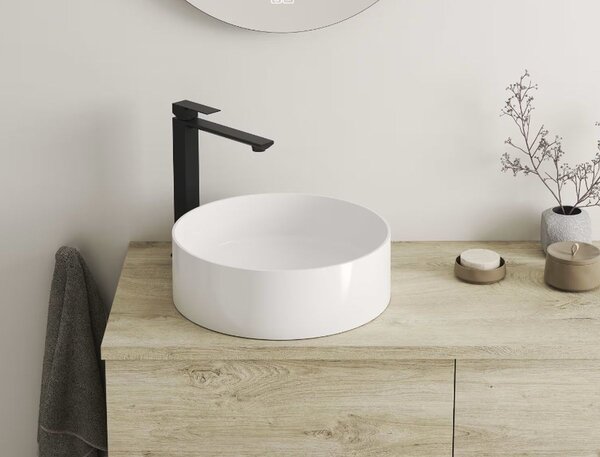 Kronenbach Quara 3.0 baterie lavoar stativ negru KB100354C11