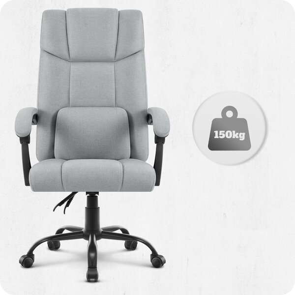 Scaun de birou ergonomic CABRO C505 până la 150 kg gri