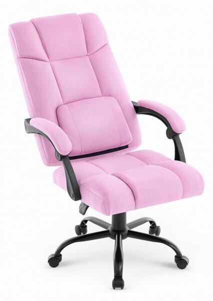 Scaun de birou ergonomic CABRO C505 până la 150 kg roz