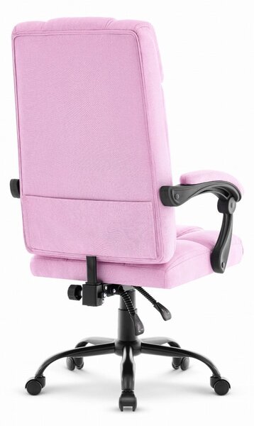 Scaun de birou ergonomic CABRO C505 până la 150 kg roz