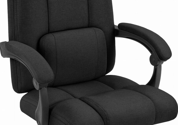 Scaun de birou ergonomic CABRO C505 până la 150 kg negru