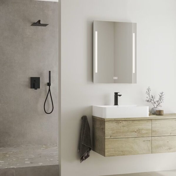 Kronenbach Quara 3.0 baterie cadă-duș ascuns negru KB100364C11