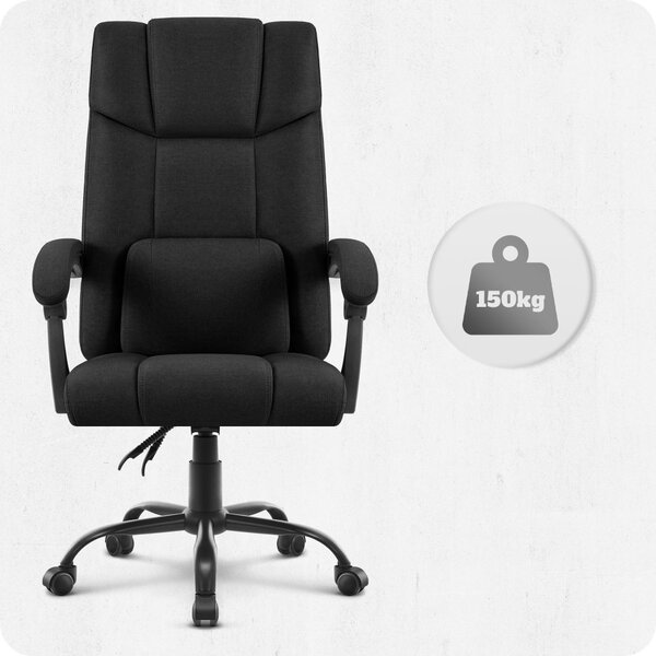 Scaun de birou ergonomic CABRO C505 până la 150 kg negru