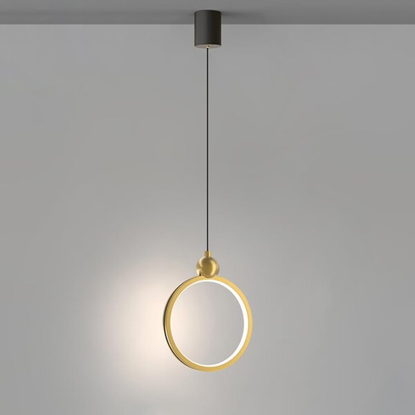 Lampă decorativă LED suspendată Karelia – Aurie