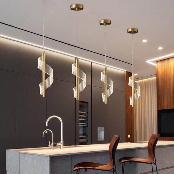Lampă decorativă LED suspendată Belisara – Aurie