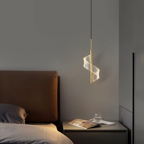 Lampă decorativă LED suspendată Belisara – Aurie