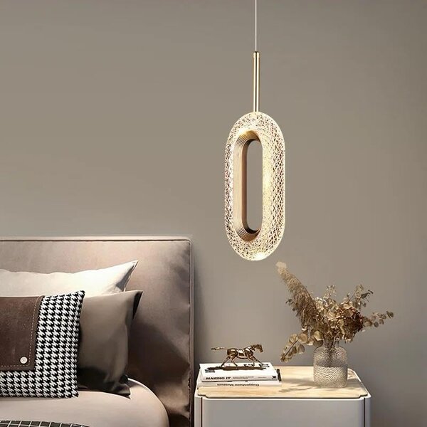 Lampă decorativă LED suspendată Dorelia – Aurie