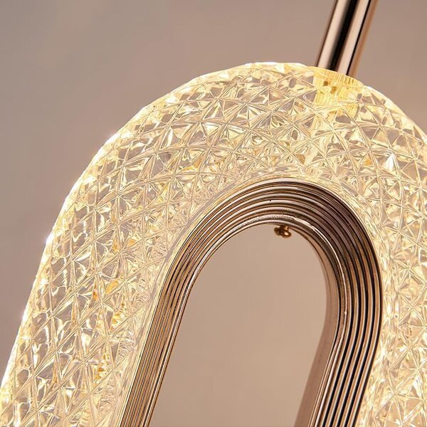 Lampă decorativă LED suspendată Dorelia – Aurie