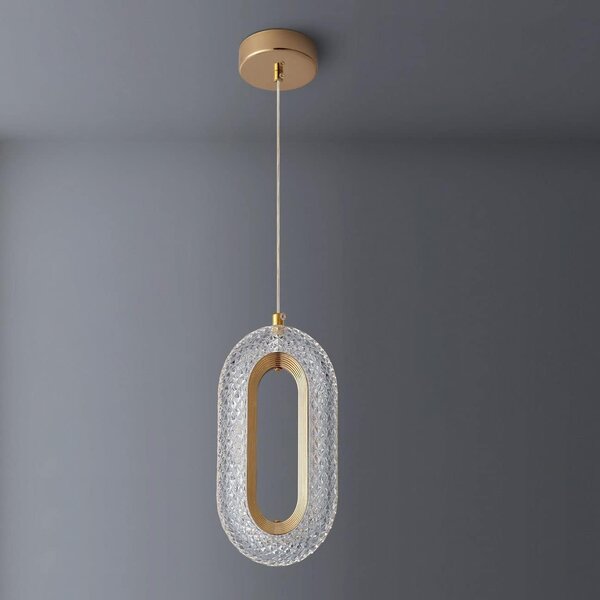 Lampă decorativă LED suspendată Dorelia – Aurie