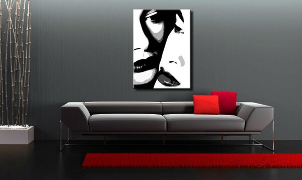 Tablou pictat manual POP Art Two women 1 - piese