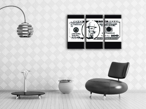 Tablou pictat manual POP Art AL CAPONE 3 - piese